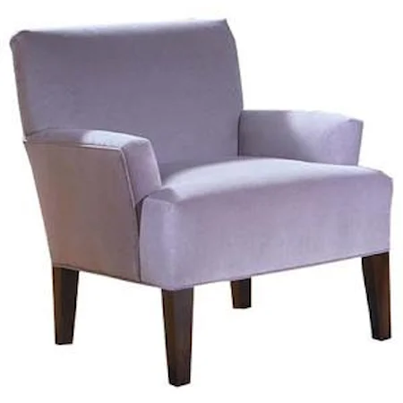 Accent Chair with Exposed Wood Legs